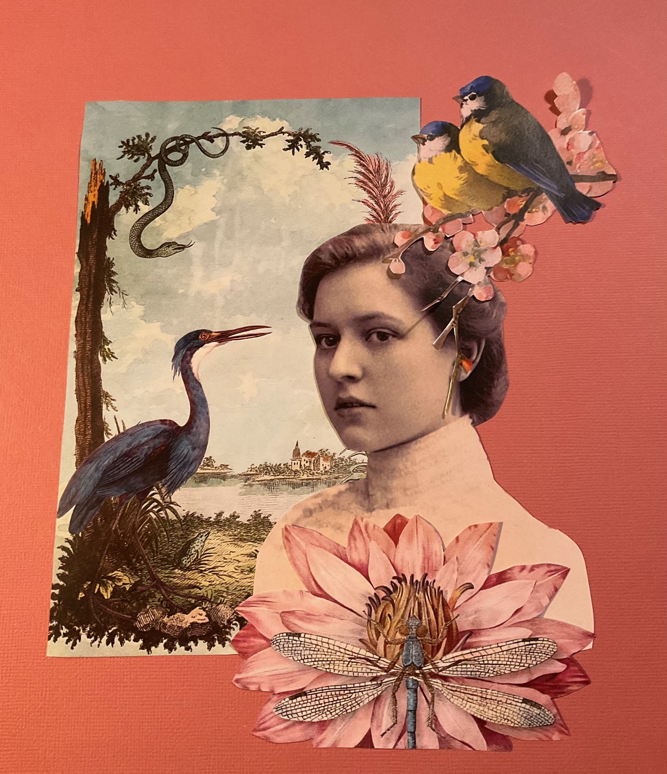 Collage inspiration by Lora Warman in her member's Artist Profile