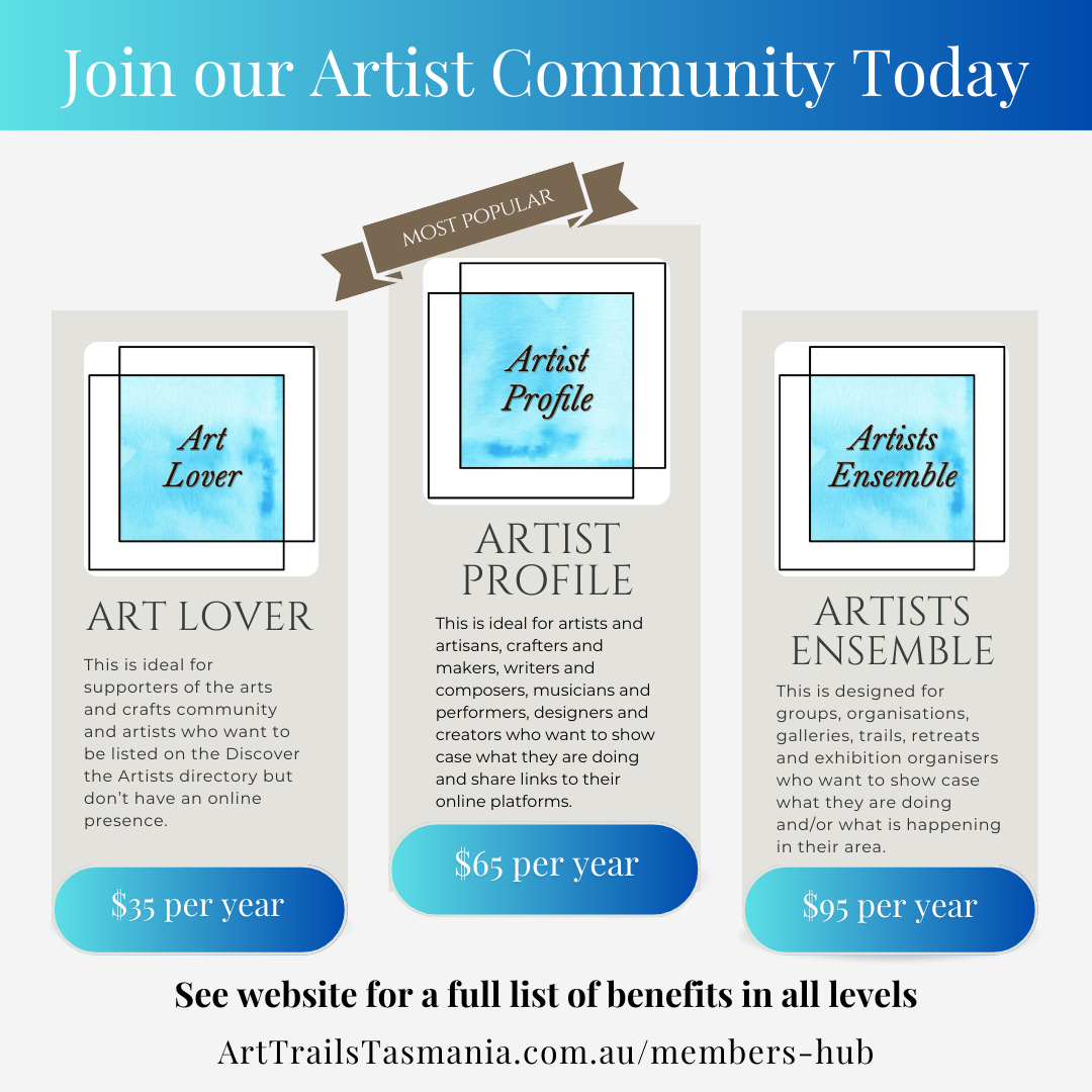 Join the Art Trails Tasmania community of members today