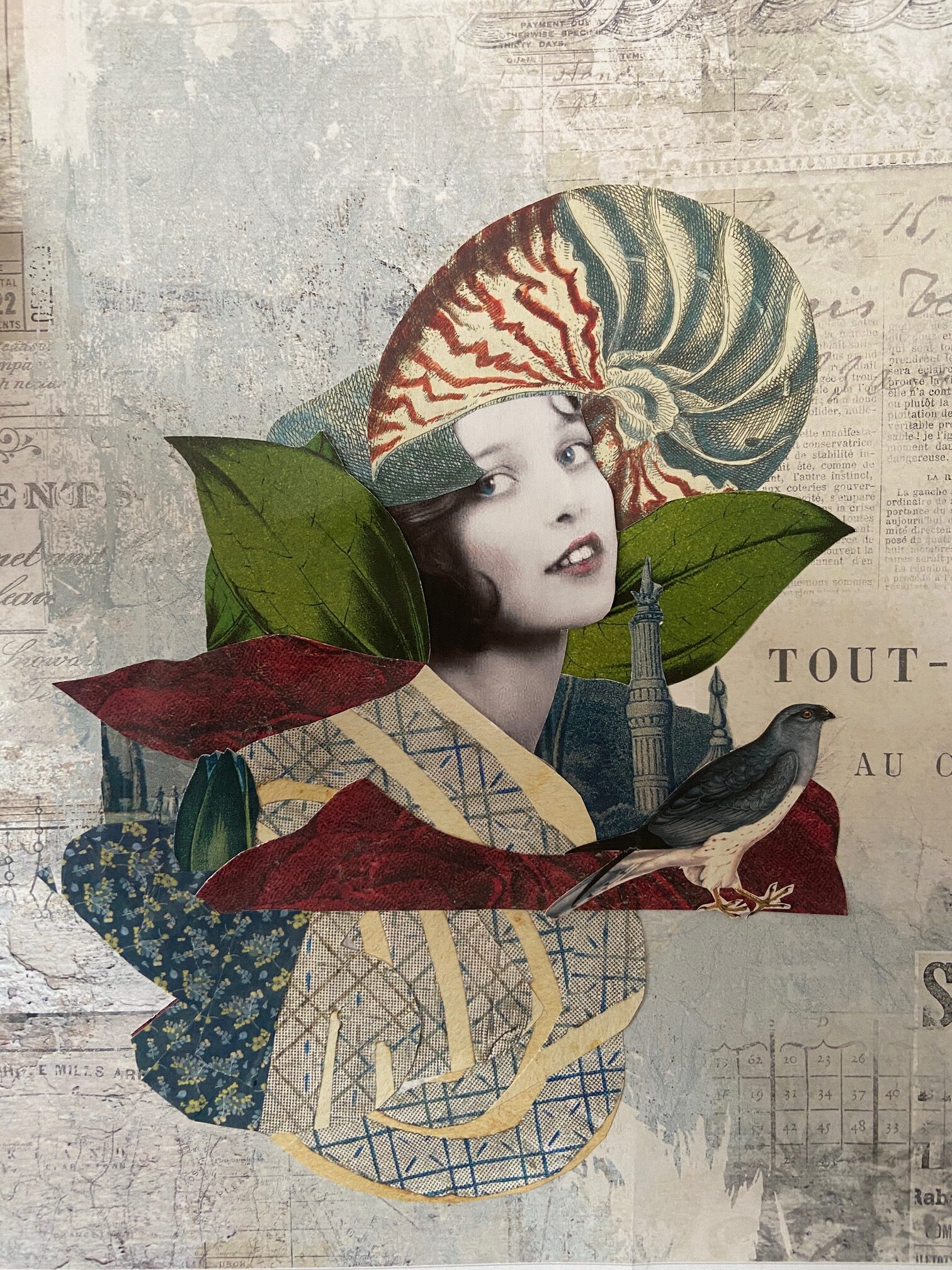 A love for collage with Lora Warman in her member's Artist Profile