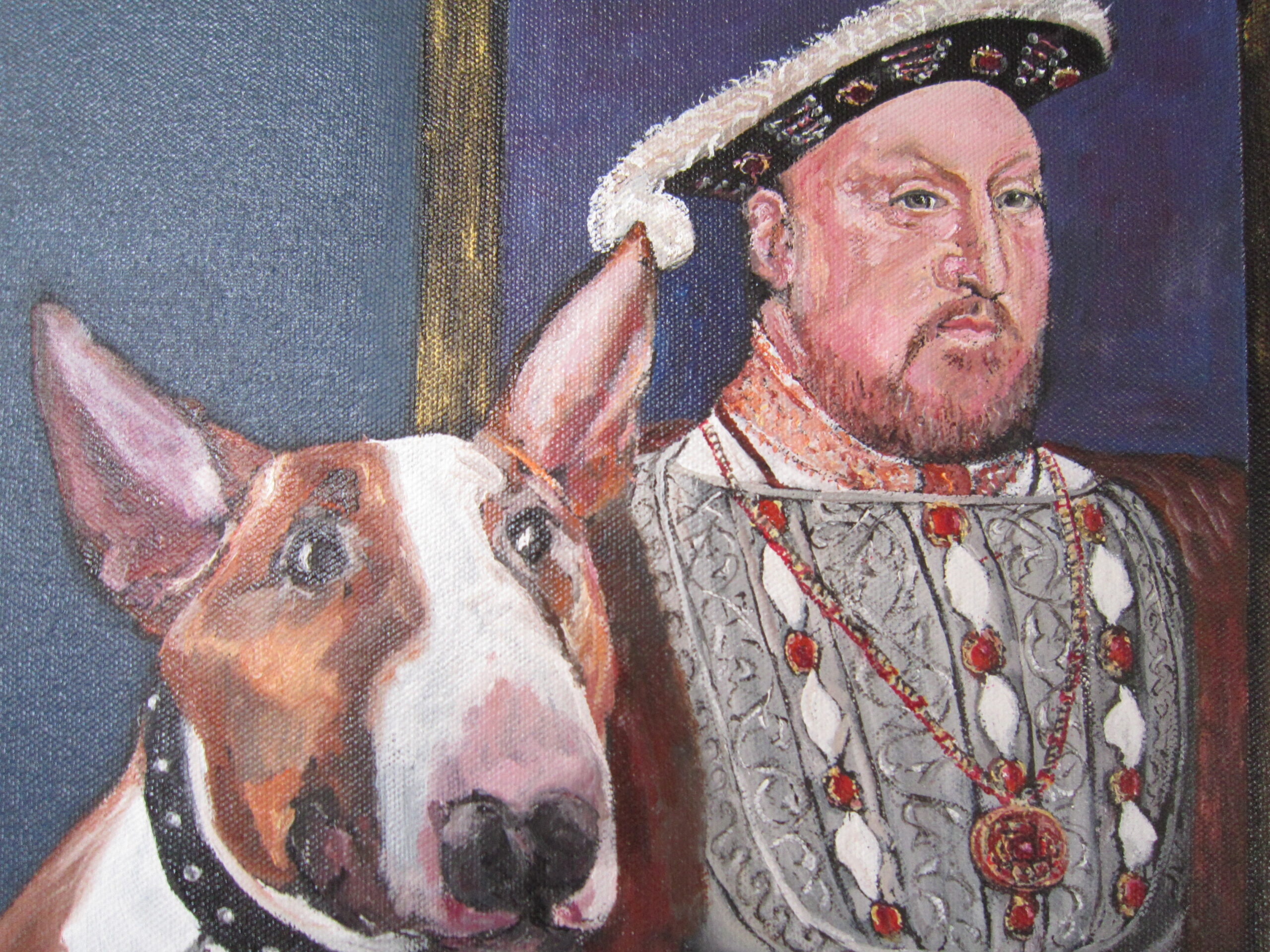Dog and King Henry by Katherine Tyson in her Artist Profile