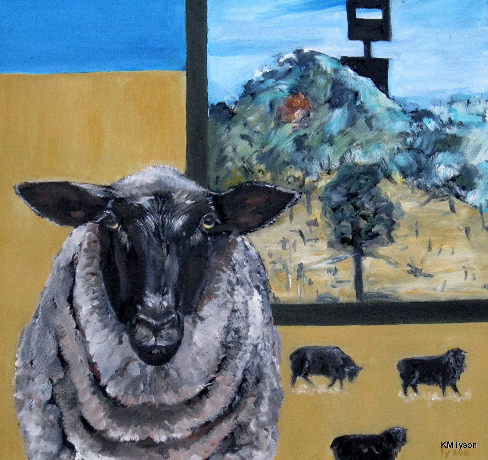 Sheep by Katherine Tyson in her Artist Profile