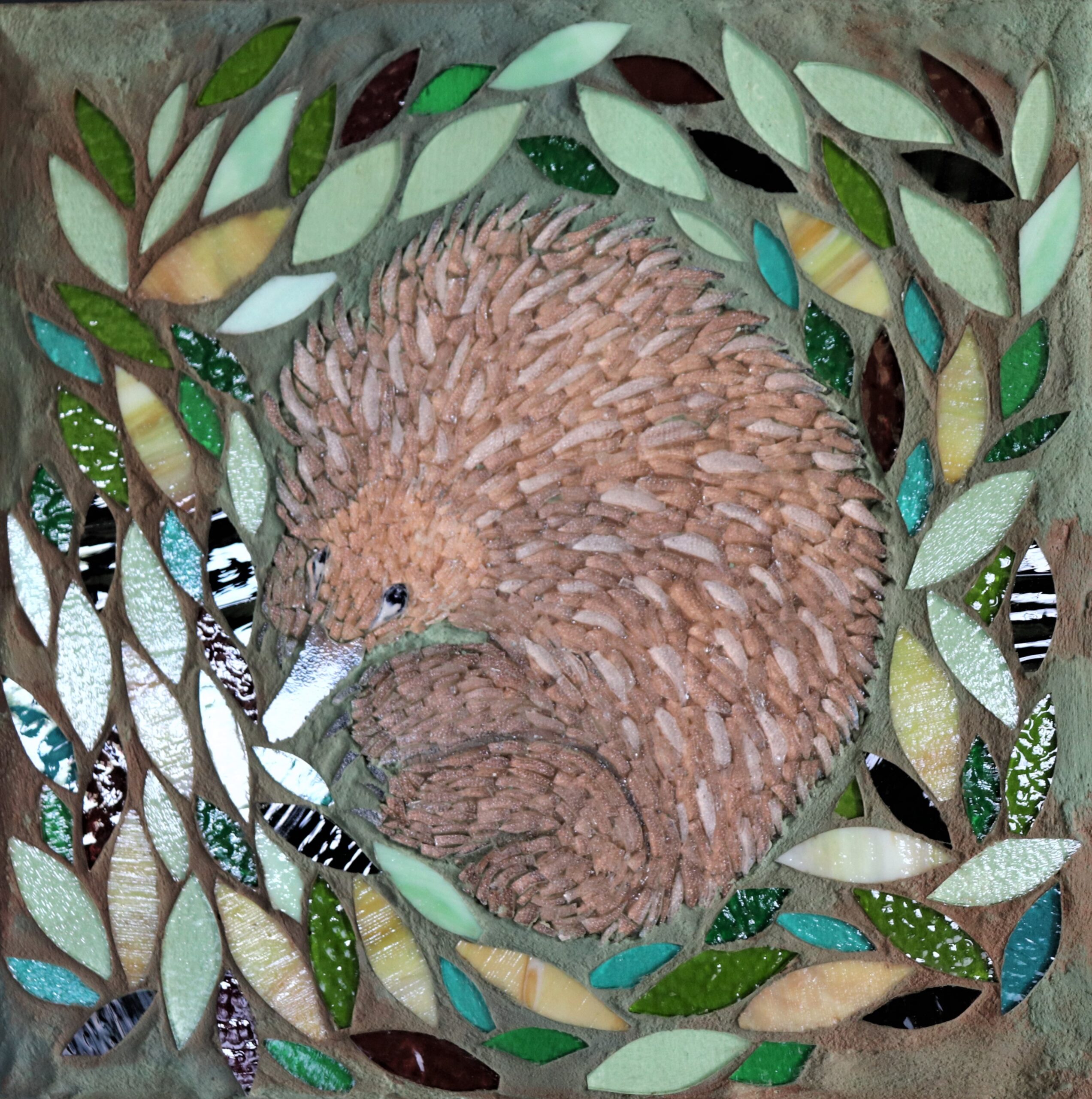 Spike by mosaic artist Yvette Hallam in her Artist Profile