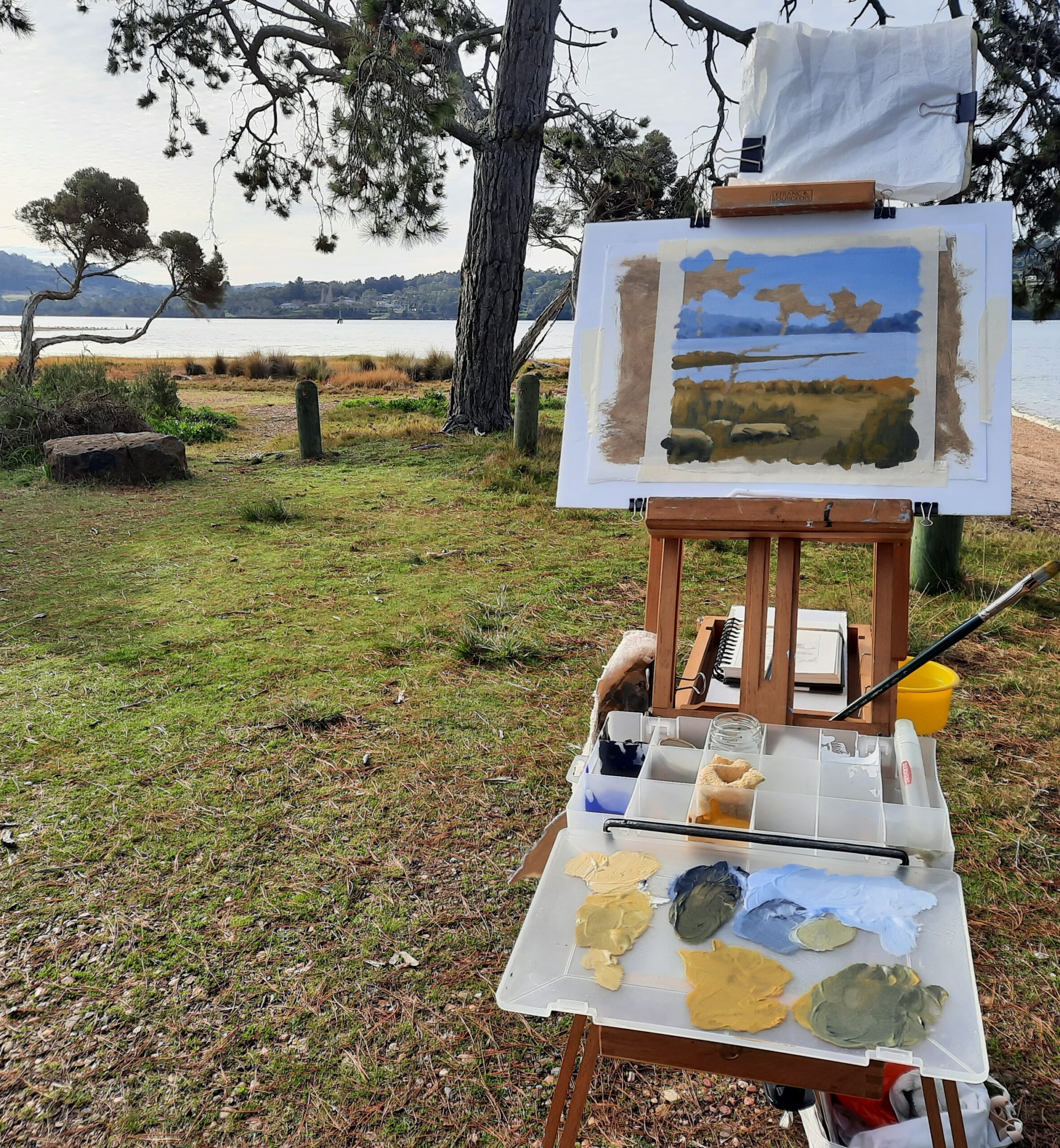 Out door painting with Wendy Galloway in her Artist Profile
