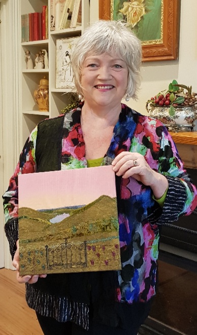 Image shows Cindy Thompson for her Artist Profile with Art Trails Tasmania