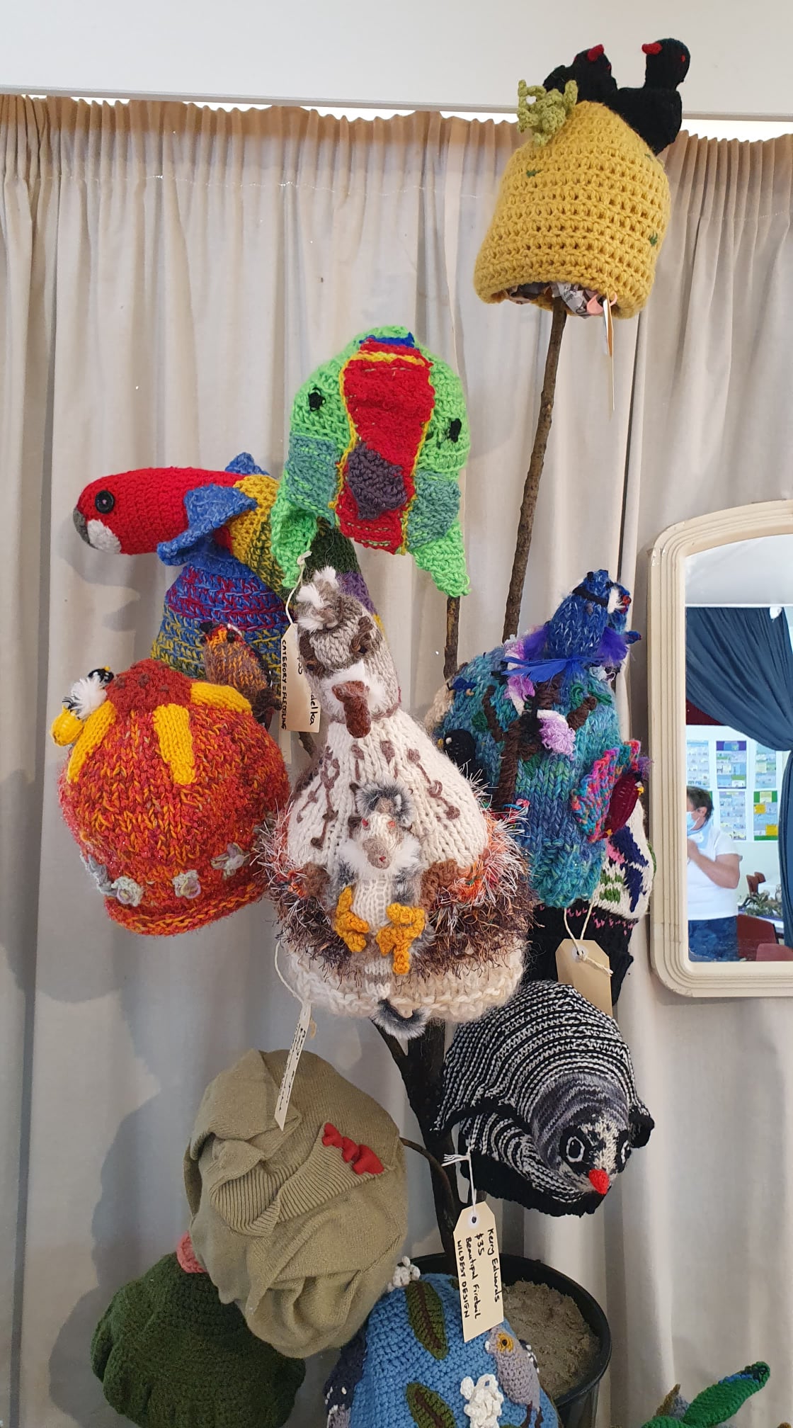 Bird Beanie competition at the Bruny Island Bird festival Profile story with Art Trails Tasmania