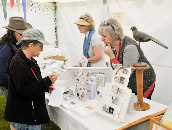 Nature market at the Bruny Island Bird festival Profile story with Art Trails Tasmania