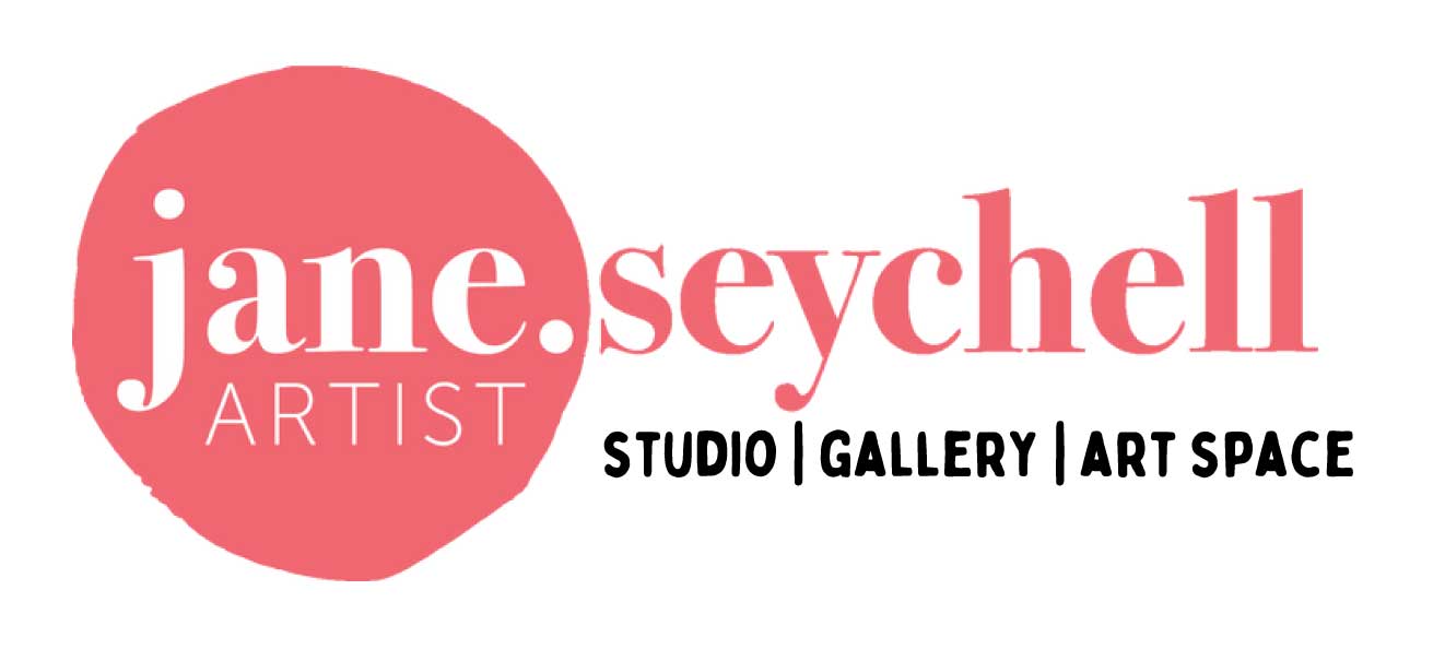 Image shows the logo of Jane Seychell Gallery Studio Art Space for the Art Trails Tasmania Art Exhibition news story