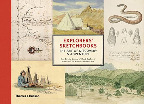 Explorers Sketchbooks The Art of Discovery and Adventure Huw Lewis Jones and Kari Herbert This image shows the book cover for Explorer’s Sketchbooks<br />
The Art of Discovery and Adventure<br />
Huw Lewis-Jones and Kari Herbert<br />
Thames and Hudson for this book review with Art Trails Tasmania