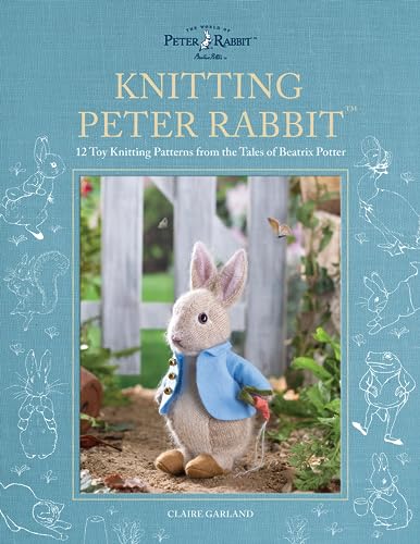 This image shows the adorable cover for Knitting Peter Rabbit<br />
12 Toy Knitting Patterns from the Tales of Beatrix Potter</p>
<p>Claire Garland<br />
Published by Pavilion Books in 2014 for this book review with Art Trails Tasmania