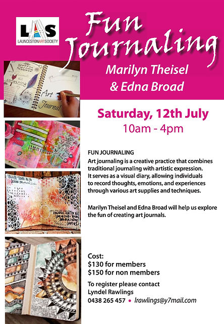 Marilyn-Theisel-and-Edna-Broad-LAS-Workhop Launceston Art Society Calendar of Workshops with Art Trails Tasmania Explore your creativity Image shows a view of cows in a paddock for the Event News story Workshop News Calendar of Art Workshops and Classes with Artist in Residence Julie McDonald Art Trails Tasmania