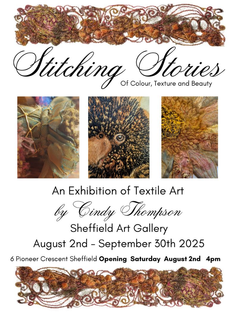 SS Art Exhibition Stitching Stories of Colour, Texture and Beauty with Cindy Thompson Event News Art Trails Tasmania Explore Your Creativity