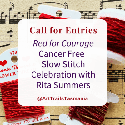 Red for Courage Slow Stitch Celebration with Rita Summers