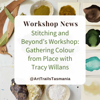 Stitching and Beyond’s Gathering Colour from Place Workshop