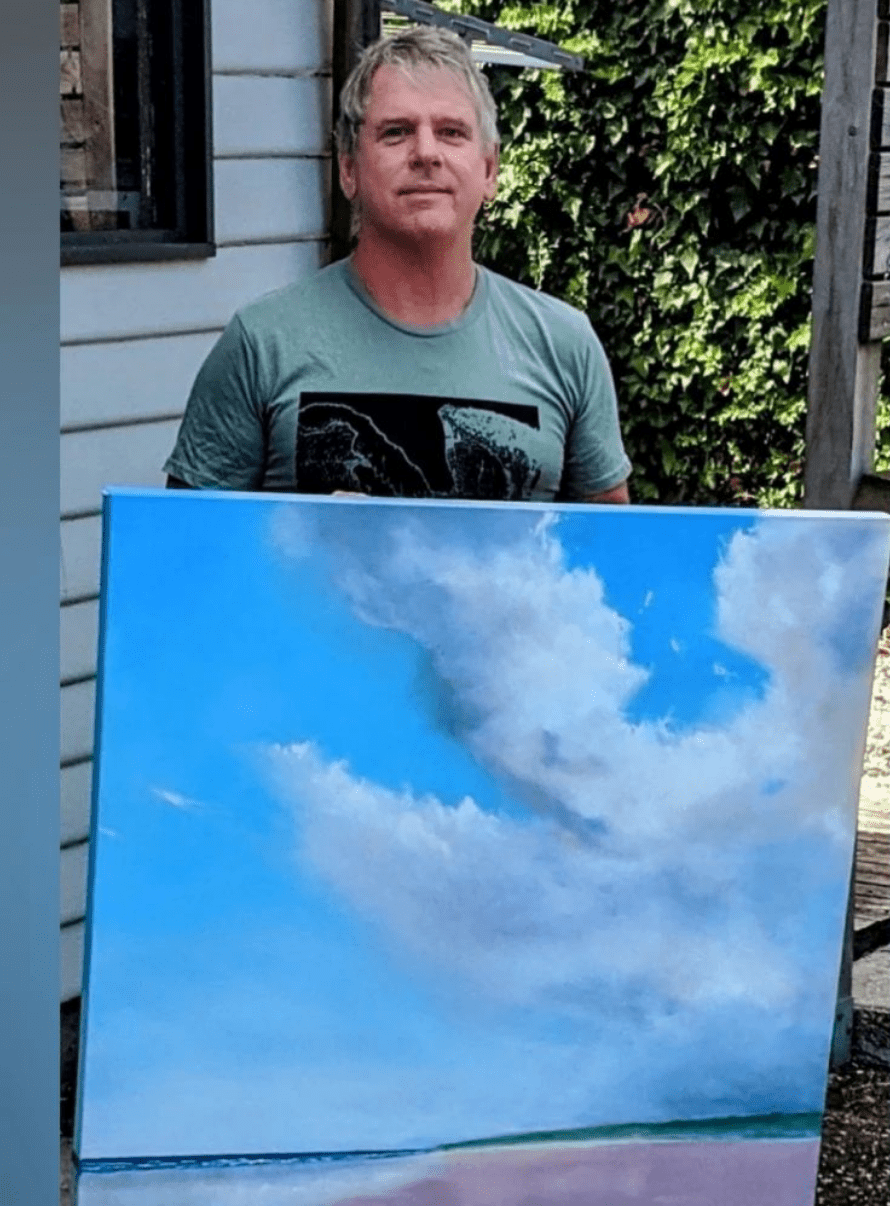 Image shows a flower painting for the Event News story Workshop News Calendar of Art Workshops and Classes with Artist in Residence Julie McDonald Art Trails Tasmania