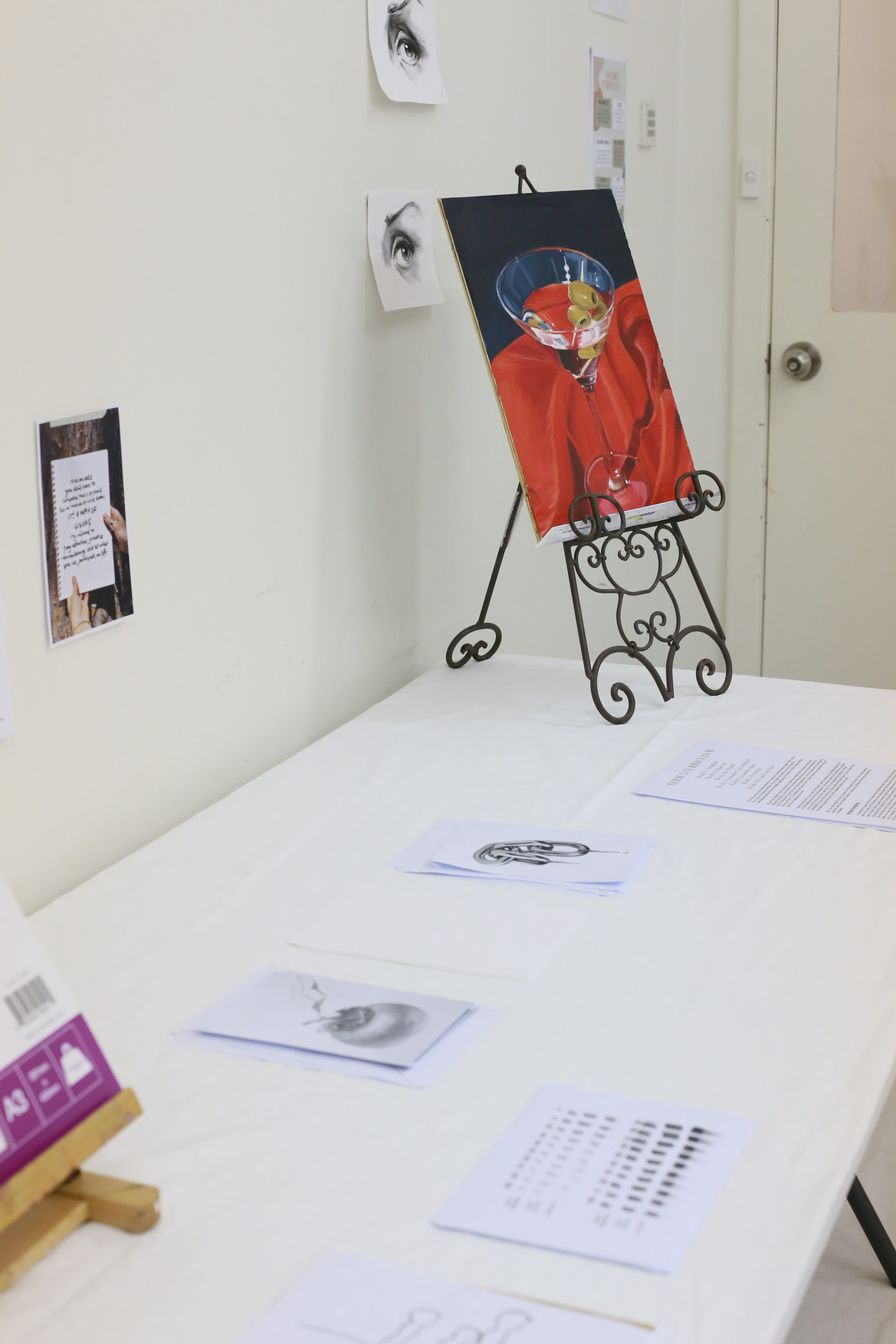 Image shows Julie McDonald for her Artist Profile Sharing Stories and Connections Through Bold Colours and Mark-Making with Julie McDonald Art Trails Tasmania